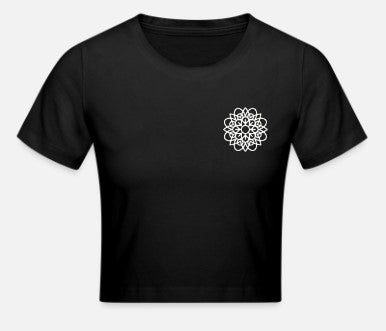Crop T-Shirt Yoga con Mandala
